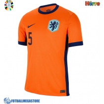 Fotballdrakt Herre Nederland Nathan Ake #5 Hjemmedrakt EM 2024 Kortermet